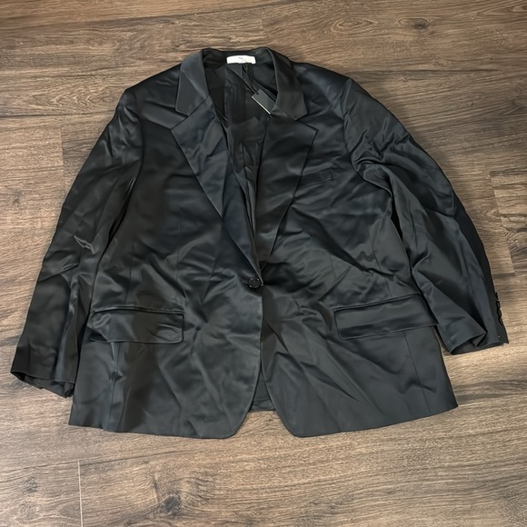 NWT! Banana Republic Black Slim Italian Satin Blazer - Multiple Sizes🩵💫 - Picture 11 of 12